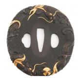 JAPANESE KATANA DRAGON DESIGN TSUBA