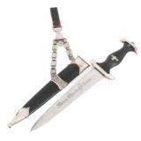 WWII GERMAN SS MODEL 1936 OFFICER CHAINED DAGGER
