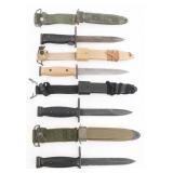 COLD WAR US M6, M7 BAYONETS & M10 FIGHTING KNIFE