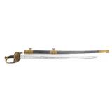 REENACTOR CIVIL WAR US M1850 STAFF & FIELD SWORD