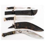GURKHA KUKRI & HALCON BOWIE KNIVES