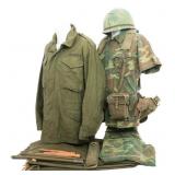 VIETNAM WAR US JUNGLE UNIFORM AND GEAR SET
