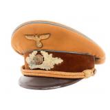 WWII GERMAN NSDAP ORTSGRUPPE LEADER VISOR CAP