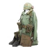 VIETNAM WAR USAF POLICE JUNGLE UNIFORM & GEAR SET