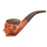WWII FRENCH HAND CARVED HITLER CARICATURE PIPE