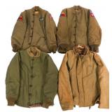WWII USN N1 DECK & US ARMY PILE FIELD JACKETS