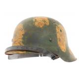 REFURBISHED WWII GERMAN SS SD M42 CAMO HELMET