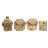 WWII USMC CANTEEN & CROSS FLAP COVERS