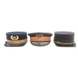 1900s GAR & FRATERNAL OFFICER KEPIS & VISOR CAP