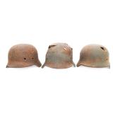 WWII GERMAN ARMY DUG COMBAT HELMET SHELLS