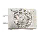 WWII GERMAN SS 822/38 TYPE 3 ALUMINUM BELT BUCKLE