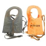 WWII US TYPE B-4 & USN MAE WEST LIFE VESTS