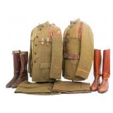WWI US ARMY MEDICAL CAPTAIN & ENLISTED UNIFORMS