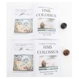 BRITISH HMS COLOSSUS RECOVERED GRAPESHOT