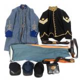 CIVIL WAR UNION REENACTOR UNIFORM & KEPIS