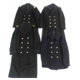 WWII - COLD WAR US NAVY OFFICER WOOL OVERCOATS