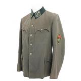 WWII GERMAN OFFICER SCHARZ STANDCHUTZEN TUNIC