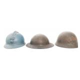WWI - WWII BRITISH, FRENCH, & JAPANESE HELMETS