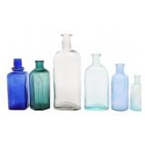 19th CENTURY GLASS MEDICINE BOTTLES
