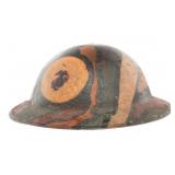 WWI USMC M1917 CAMOUFLAGE PAINTED COMBAT HELMET
