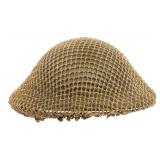 WWII BRITISH MK. II COMBAT HELMET WITH NETTING