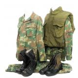 VIETNAM WAR US ARMY UNIFORMS, FLAK VEST & BOOTS