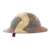 WWI US M1917 CAMOUFLAGE PAINTED COMBAT HELMET