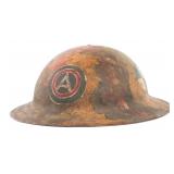 WWI US M1917 3rd ARMY, 4th CORPS CAMOUFLAGE HELMET
