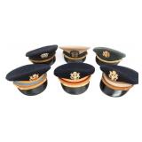 COLD WAR US NAVY & ARMY OFFICER VISOR CAPS