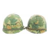 VIETNAM WAR US ARMY M1 COMBAT HELMETS