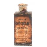 CIVIL WAR UNION MEDICAL DEPT QUININE SULFATE TIN