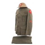 WWI USMC 6th MARINES UNIFORM & HELMET