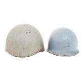 WWII US NAVY TALKER & M1 COMBAT HELMETS