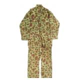 WWII US FROGSKIN CAMOUFLAGE HBT COVERALLS