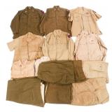 WWII - KOREA US ARMY DRESS SHIRTS AND TROUSERS