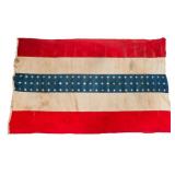 EARLY 20th C. U.S. BUNTING CLOTH BANNER