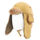 WWII IMPERIAL JAPANESE ARMY RABBIT FUR WINTER CAP