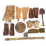 WWI US M1917 HELMET, M1910 HAVERSACK & FIELD GEAR