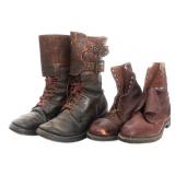 WWII US ARMY M43 DOUBLE BUCKLE & WOMENS BOOTS