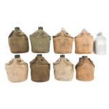 WWI - WWII US M1910 CANTEENS & COVERS