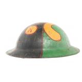 WWI US AEF INFANTRY CAMOUFLAGE M1917 COMBAT HELMET
