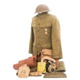 WWI US AEF SIGNAL CORPS ENLISTED M1917 UNIFORM SET