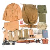 WWI - WWII USMC & ARMY M1912 UNIFORM & FIELD GEAR