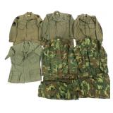 VIETNAM WAR US ARMY ERDL SET & JUNGLE JACKETS