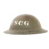WWI US COAST GUARD M1917 COMBAT HELMET