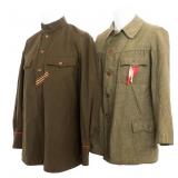1919 - 1960s SOVIET & LATVIAN ARMY TUNICS