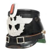 WWII GERMAN POLICE EM/NCO SHAKO