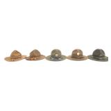 WWI - WWII US ARMY & USMC CAMPAIGN HATS