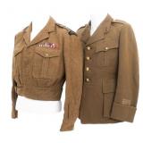 WWII - 1950s UK KSLI BATTLEDRESS & FRENCH UNIFORM