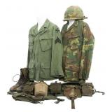 VIETNAM WAR US ARMY 4th INF JUNGLE UNIFORMS & GEAR